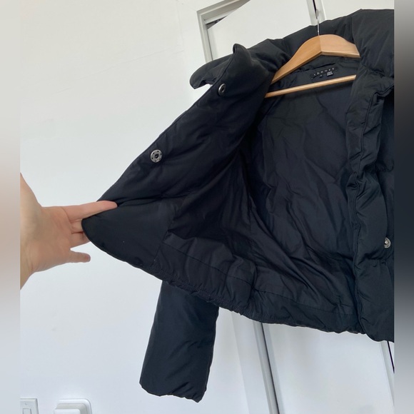 Theory - Kielly Puffer Jacket - Size Medium - Black Excellent - Picture 10 of 17